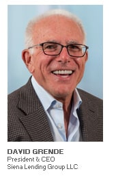 Author David Grende - President & CEO - Siena Lending Group LLC Photo of David Grende - President & CEO - Siena Lending Group LLC